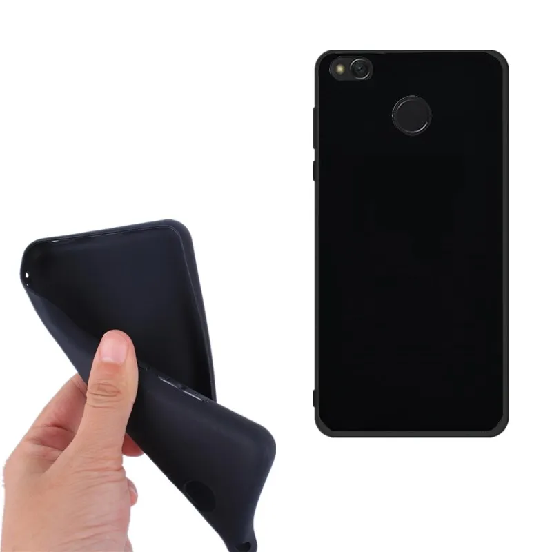 Силиконовый чехол для телефона Xiaomi Redmi 4x задняя крышка Черный Забавный сумка
