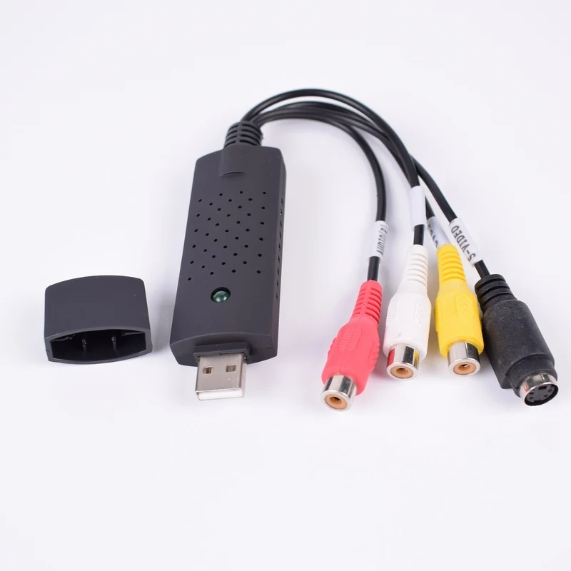 USB 2 0 к RCA кабель адаптер конвертер Захват аудио видео карты Кабели для ПК ТВ DVD VHS
