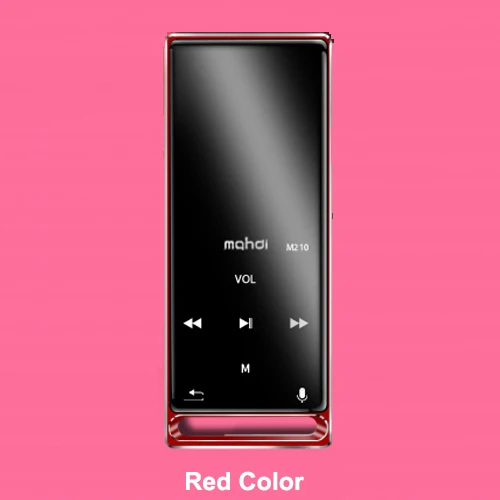 Red Mahdi M210 Mp3 плеер Bluetooth с сенсорным экраном 1,8 дюймов портативный спортивный USB HD HIFI музыкальный плеер 16 Гб Поддержка tf-карты ультратонкий - Цвет: Red