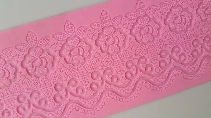 Silicone Cake Tools Lace Mat Mold Wedding Flower Embossing Decorating Baking | Дом и сад
