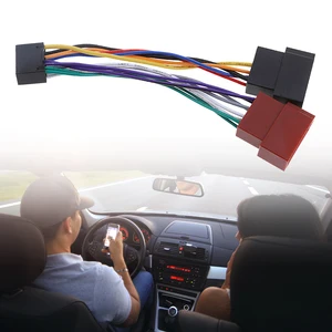 Адаптер для автомобильного жгута проводов, 1 шт., для KenwoodJVC, автомобильное стерео радио, разъем стандарта ISO, адаптер 16-контактный штекер, кабель Plug-Play