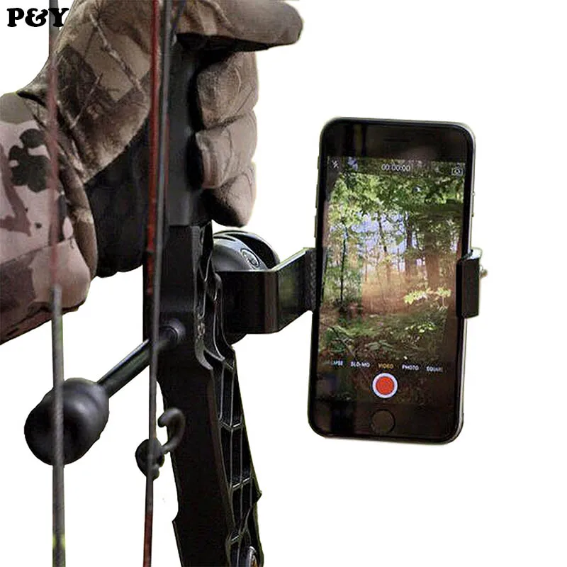 

Original Piao Yu Archery mobile phone stand equipment General for Compound bwo and Recurve bow Spring Clip Stand Live Game