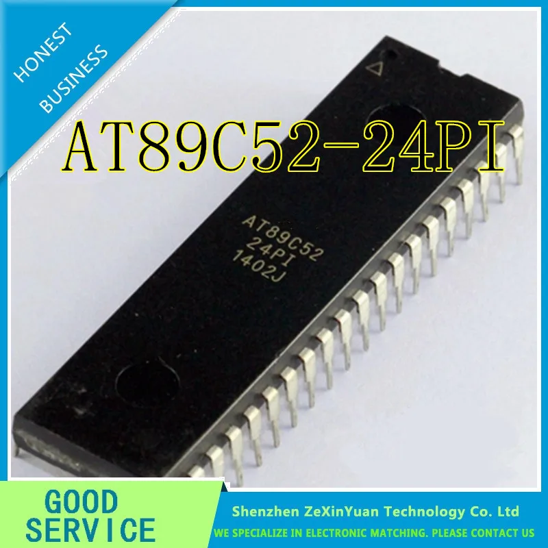10 шт./лот AT89C52-24PI DIP-40 AT89C52 AT89C52-24 однокристального 52 бит 8 IC