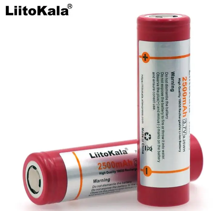 New Liitokala HE2 18650 lithium-ion battery 3.7 V 2500 mAh can keep . Electronic special 20A 30A discharge | Электроника