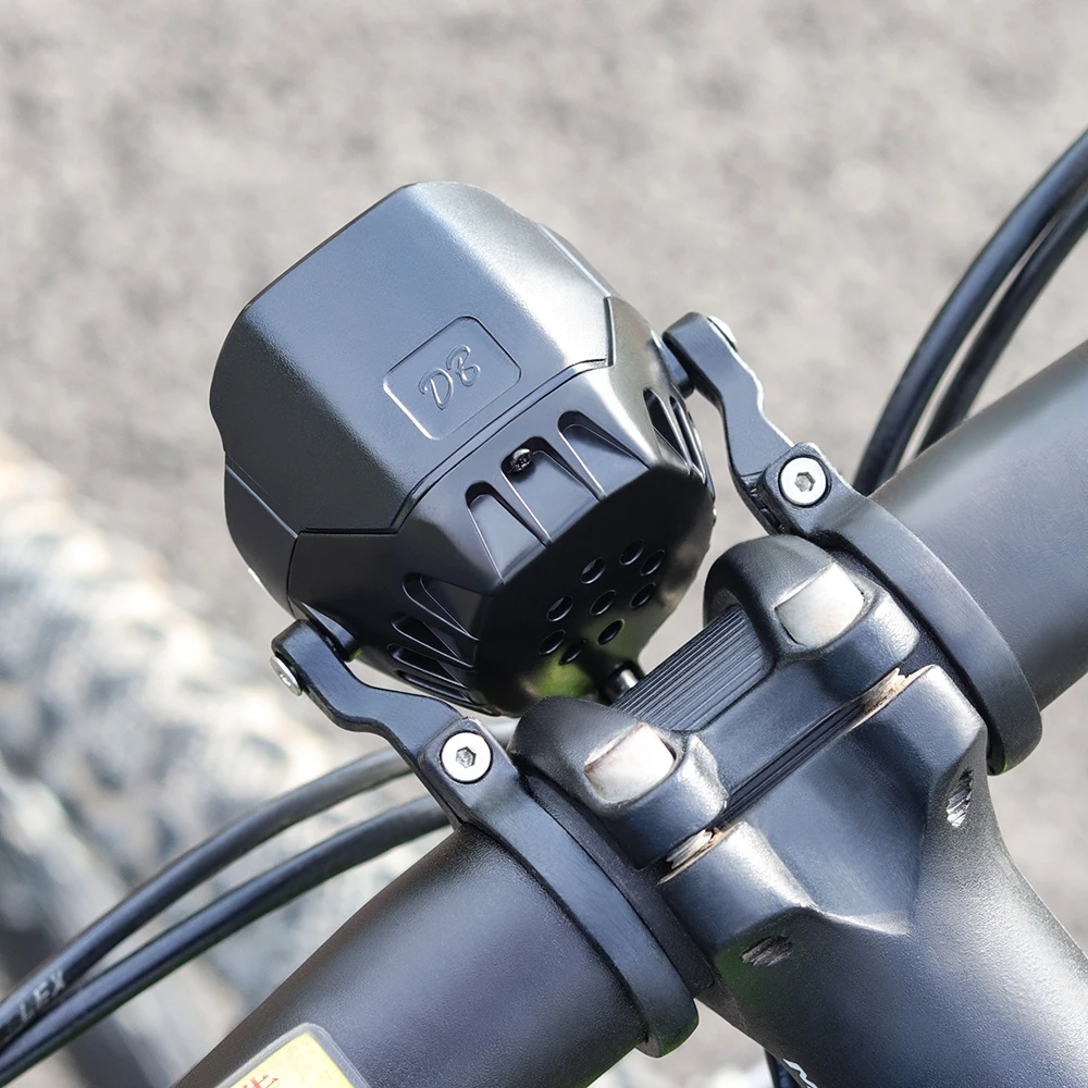 Onature e-bike light headlight 85 lux input DC 12V 36V 48V 52V ebike lamp install handlebar LED electric bicycle light with horn
