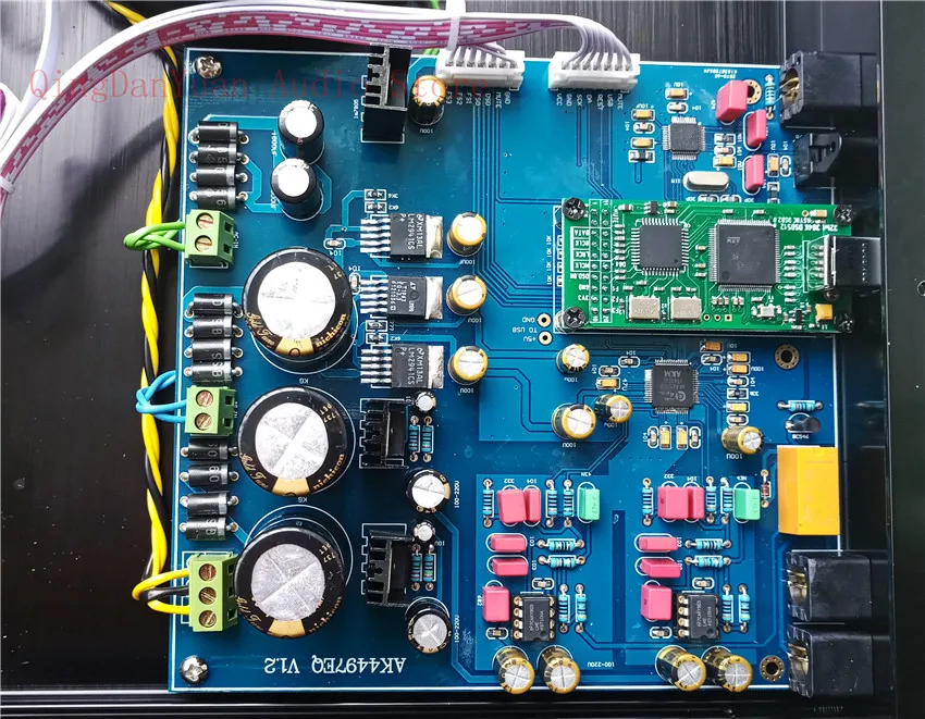

Q7 AK4497 AK4497EQ Audio DAC Decoder Finished in case Support 192k/24bit DSD128