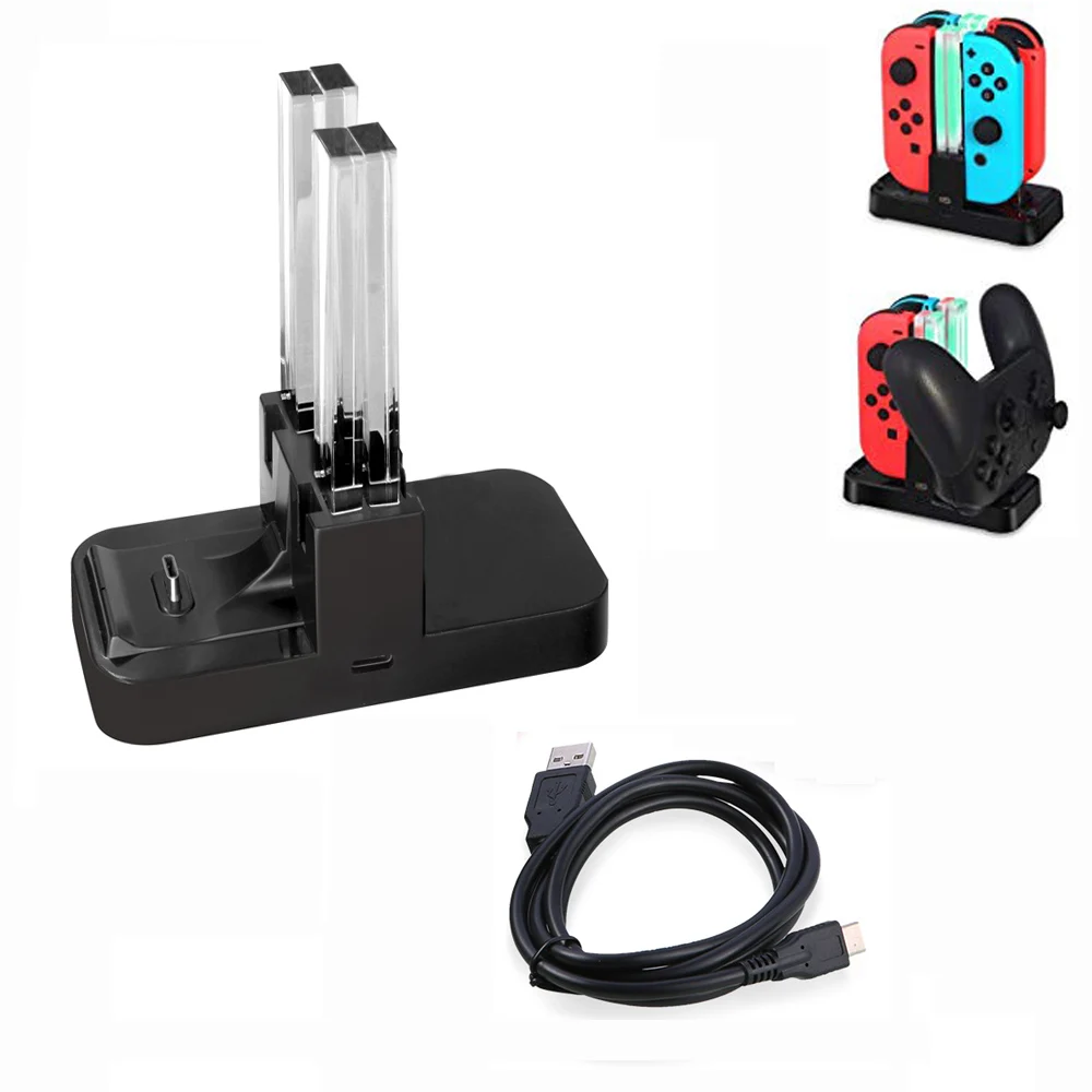 10 шт. в партии 4 1 USB зарядная док станция для переключателя NS Joy Con ручка контроллер
