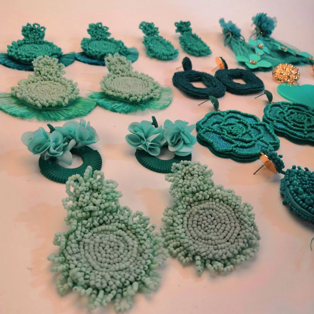 Длинные подвески Girlgo из специальных ручных бусин для женщин, свадебные украшения, шарм, роскошные, крючки, бижутерия, подарки на вечеринки, бохо.