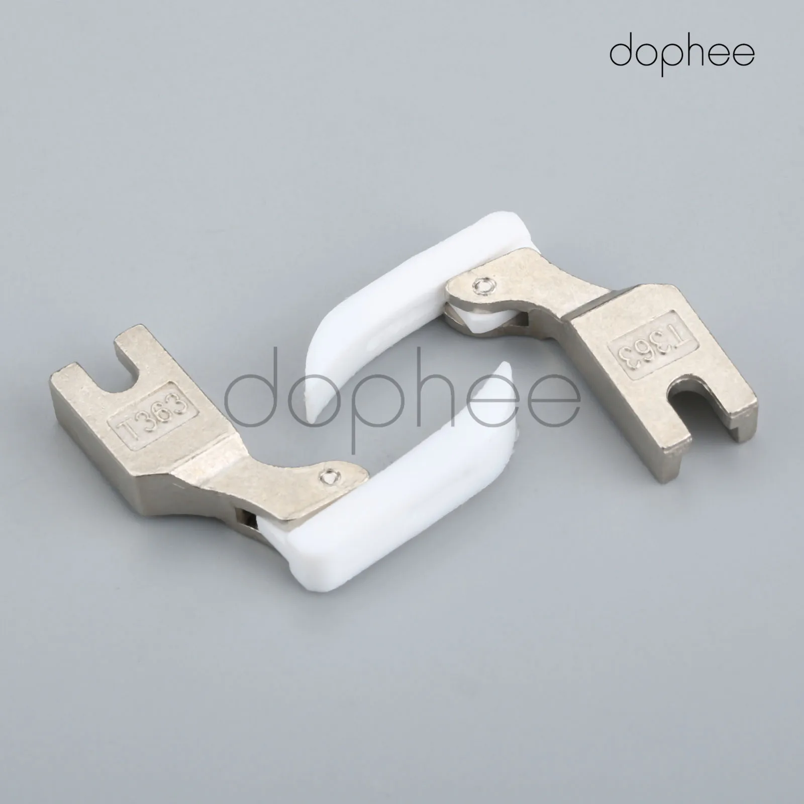 Dopee 2 шт T363 швейная машина пластиковые прижимные лапки на молнии узкая лапка для плоских вагонов Запчасти для швейных машин