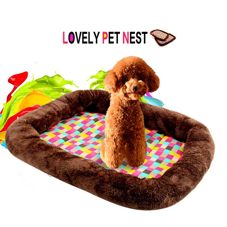 Красочные холщовые коврики для кошек и диванов модные большие кровати собак