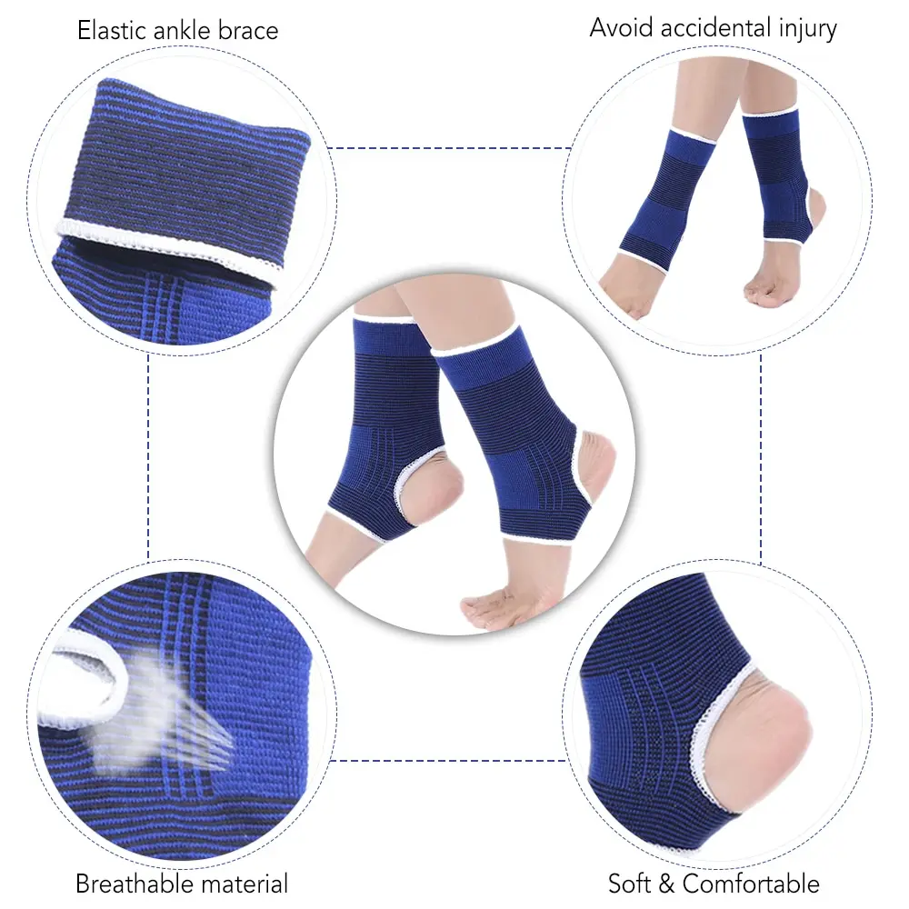 #2 шт. компрессионная поддержка голеностопа рукав с открытой пяткой для женщин