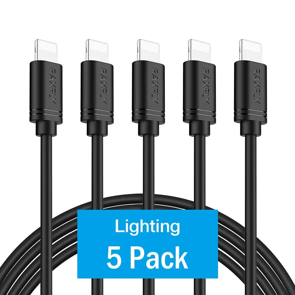 5 шт./лот USB raxfly type C кабель для samsung Galaxy S9 S8 Plus huawei Xiaomi mi6 mi5 1M& 2M type-C кабели для зарядки телефона - Цвет: Black 2
