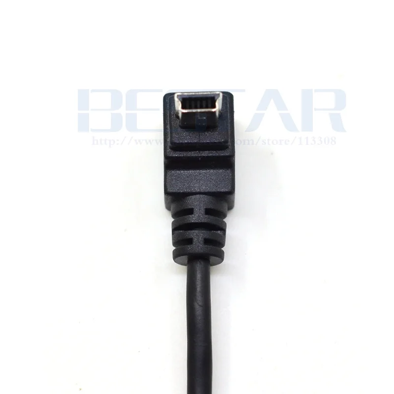 USB мини кабель (мини-usb папа к мини-usb женский кабель) черный 20 см для Dash Cam цифровой
