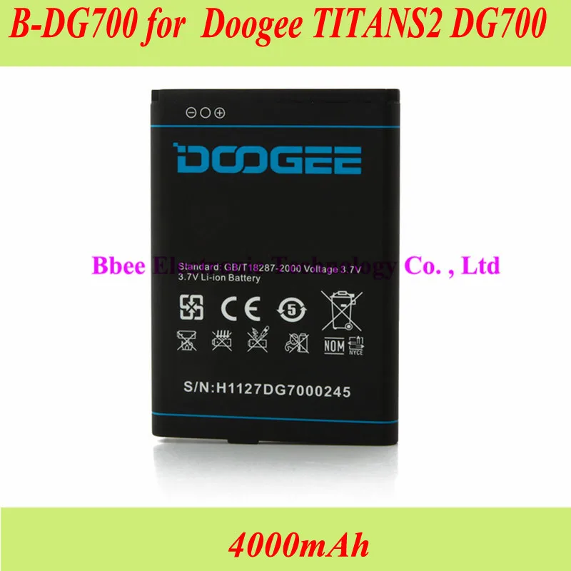4000 мАч B-DG700 Для Doogee TITANS2 DG700 аккумуляторная батарея AKKU | Мобильные телефоны и