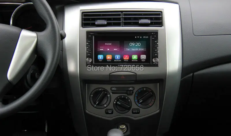 Quad Core Android 4.4.2 Автомобильный DVD GPS Navi ПК Для Toyota Tiida Qashqai Солнечный X-Trail Паладин Frontier