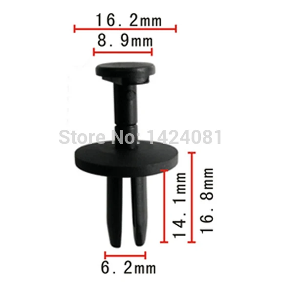 

30x OEM Nylon for Ford Mercury #N805231S Push Type Rivet Retainer Clip 5/8"x17/32