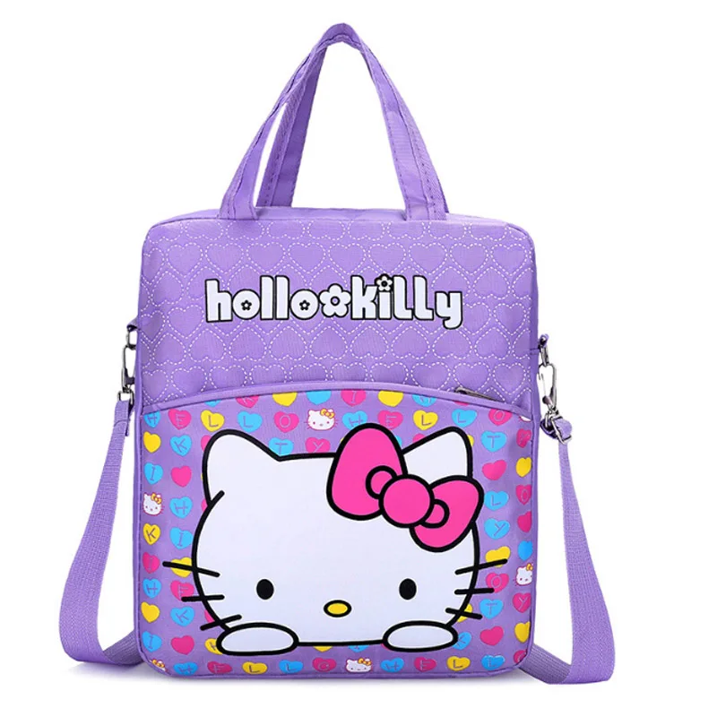 C Рисунок «Hello Kitty» мешок детский мультфильм милый ребенок рюкзак Kawaii Большой KT сумки Водонепроницаемый мальчиков школьные сумки для девочек Сумка для учебы плюшевые - Цвет: C