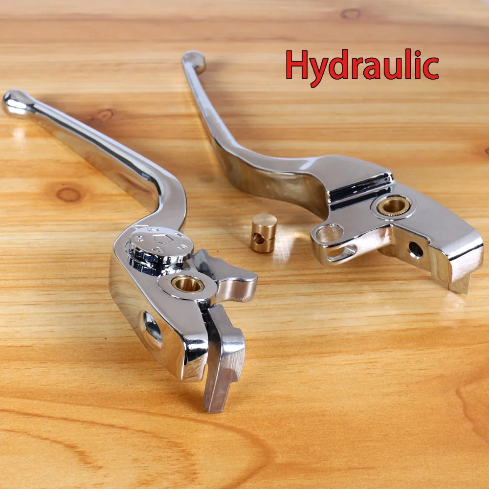 Left&Right Chrome Shallow Cut Hydraulic Clutch Lever Set For Victory 2008-2015 Models