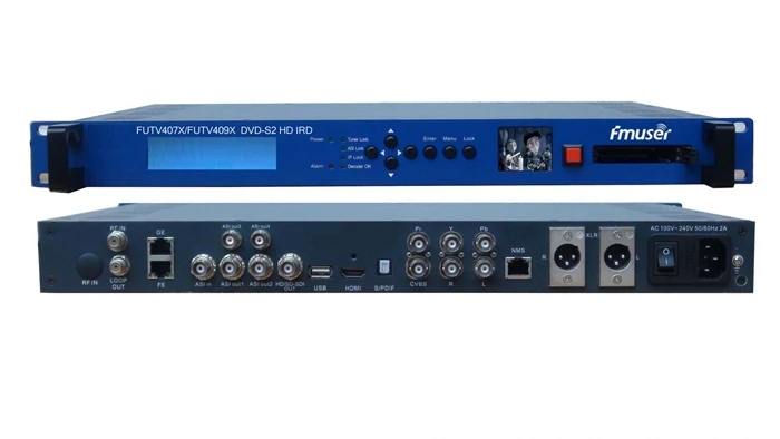CAM IRD(1 DVB-C/T/T2/S/S2 DMB-T ISDB-T ATSC-T RF Input 1 ASI IP In 2 Output HDMI SDI CVBS XLR Out)with Live Screen | Электроника