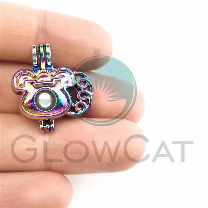 5X Радуга жемчужная клетка для телефона подвеска ювелирные изделия DIY бусин