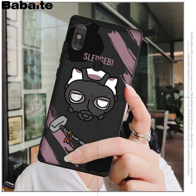 Babaite rainbow six siege разноцветный милый чехол для телефона, аксессуары для xiaomi mi 6 8 se note2 3 mi x2 redmi 5 5plus note 4 5 5 Чехол