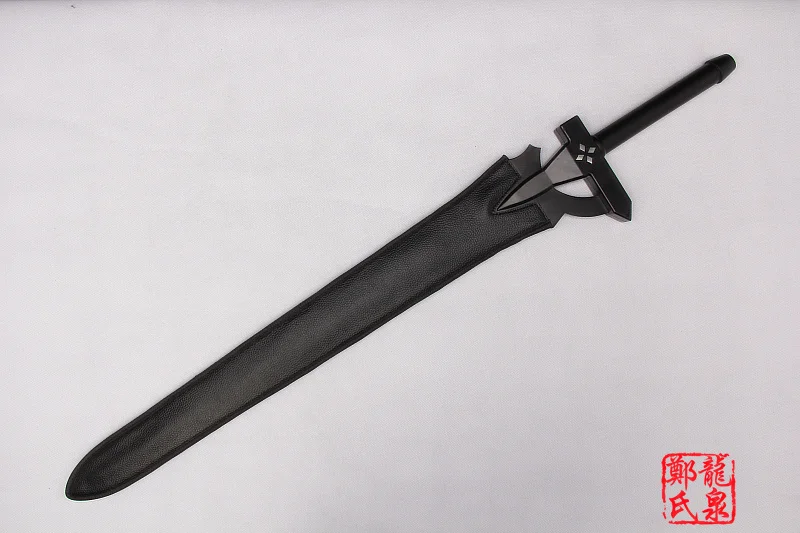 Настоящий Sword SAO Kirito Elucidator Реплика Art Online реквизит для косплея искусственная кожа