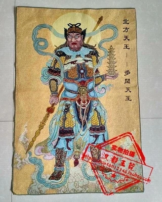 

Make old brocade embroidery paintings in imitation of the ancients (North. Know more about the portrait of the King of Heaven)