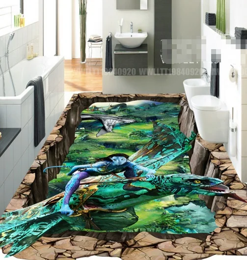 

[Self-Adhesive] 3D World Of Warcraft Movie 7 Non-slip Waterproof Photo Self-Adhesive Floor Mural Sticker WallPaper Murals Print