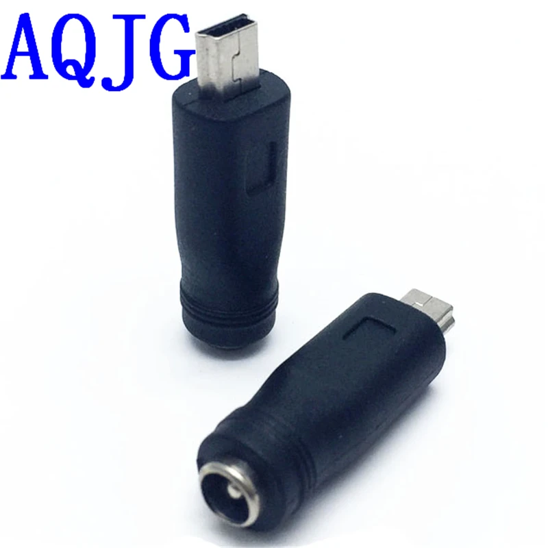 10 шт. 5 5x2 1 мм Женский к Mini USB Мужской Pin 5*2 Джек мини мужчина DC разъем адаптера