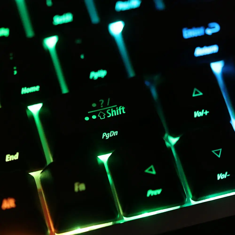 KBDfans 64 клавиши abs материал oem профиль колпачки с подсветкой 1 75 shift|Клавиатуры| |