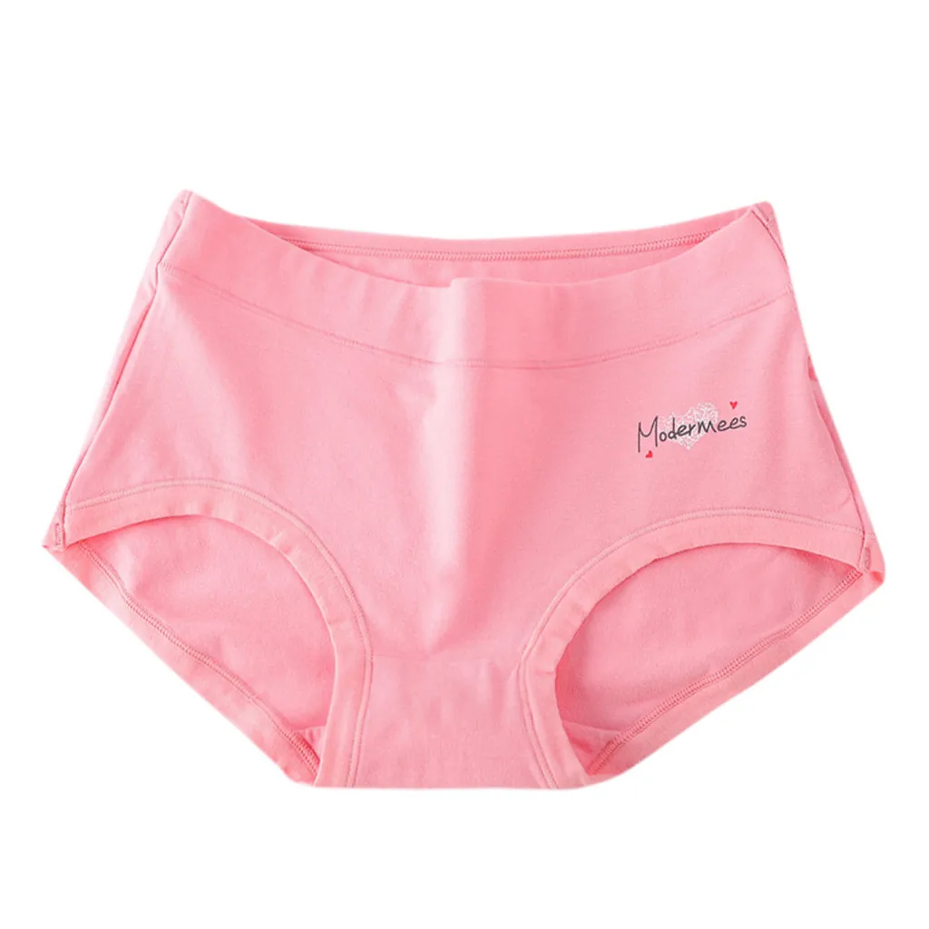 Women underpants fancy Fashion Cotton Soft Sexy Brief Lingerie Thread Soild Underwear ladies mid-waist seamless majtki Panties |