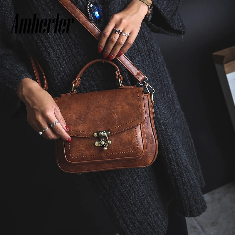 Женская сумка на плечо Amberler маленькие Сумки из искусственной кожи известные