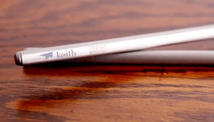 Сверхлегкая Титановая посуда для пикника и Keith палочки еды Ti5622 чехол в коробке