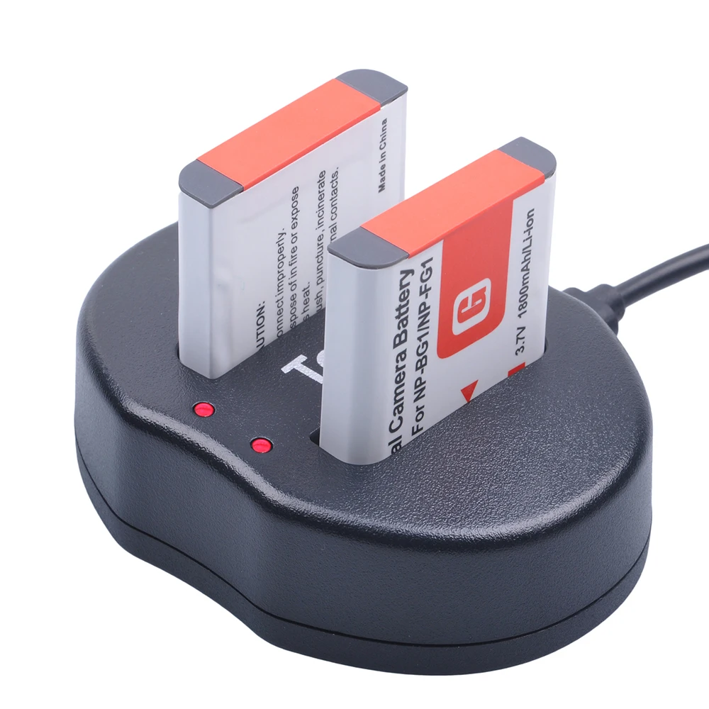 Tectra NP BG1 NPBG1 2 портовое зарядное устройство с двумя USB портами для Sony Cyber Shot|charger