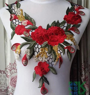 Новые лоскутные аксессуары DIY патчи воротник 1 шт./лот 4 ColoSK # вышитый кружевной