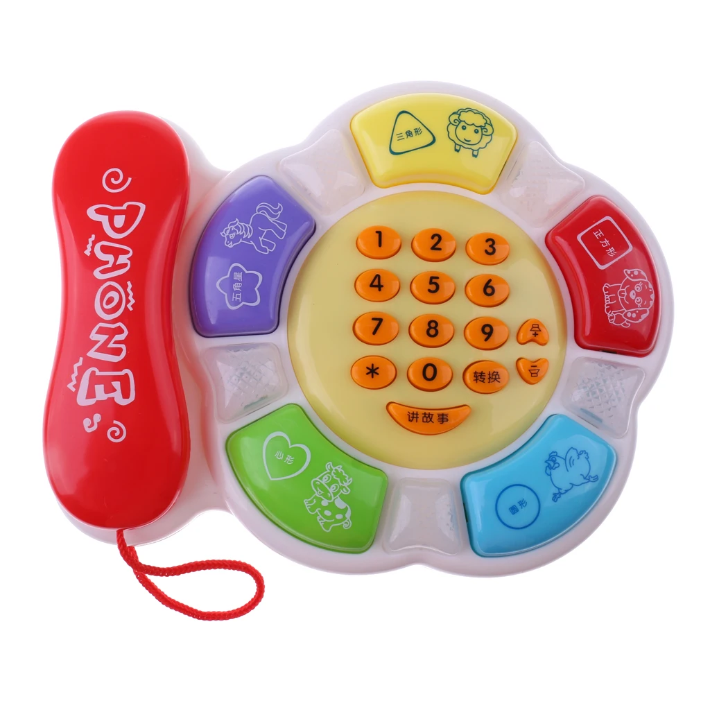 Электронный игрушечный телефон развивающие музыкальные игрушечные телефоны