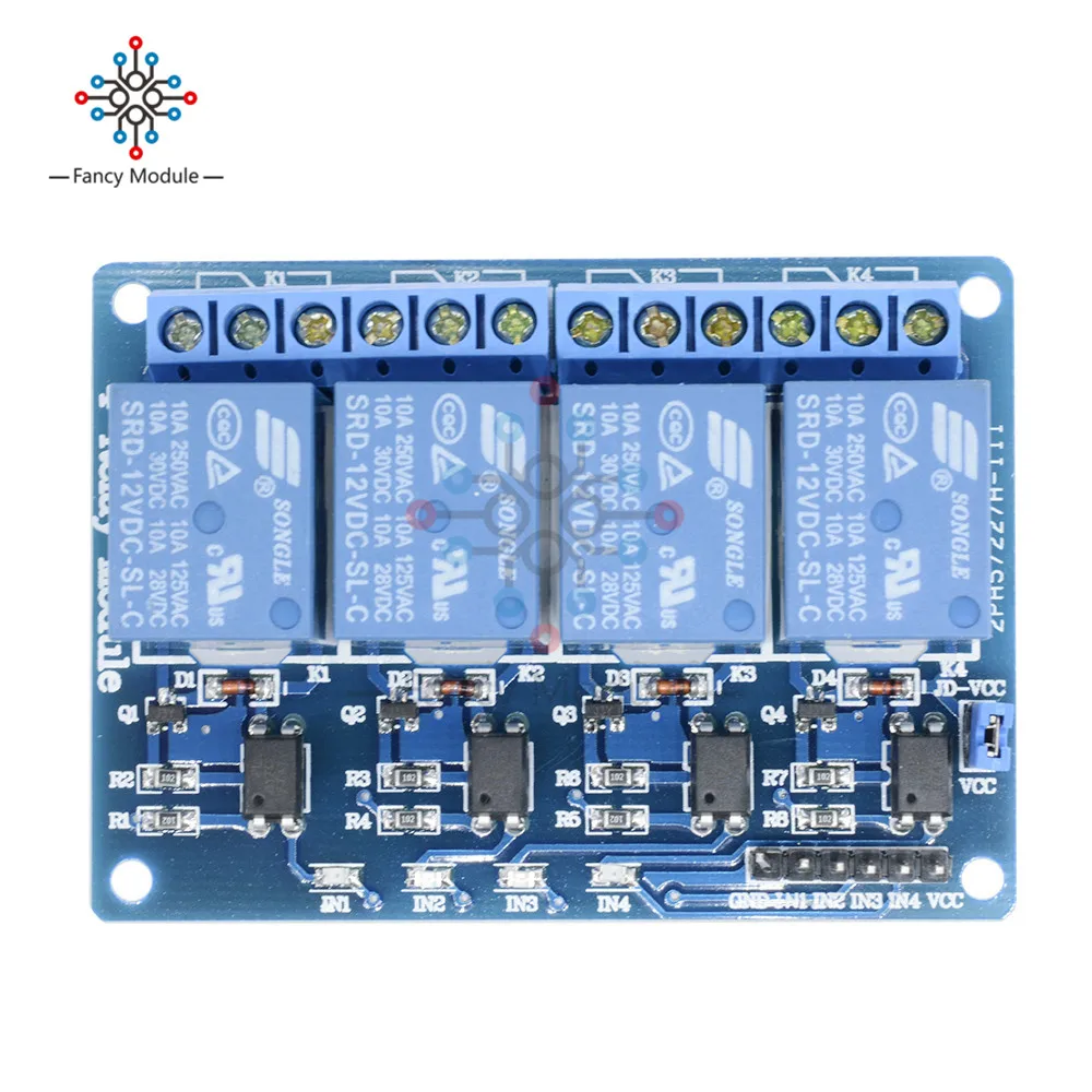 12 в 1/2/4/8 канальный релейный модульный оптрон для Arduino ARM AVR DSP PIC MSP AC 250V 10A DC 30V низкого уровня сигнала