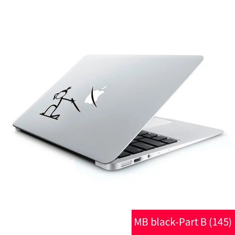 MB-BLACK-Part B-(145 Новая забавная дизайнерская наклейка для ноутбука Apple Macbook Pro Air retina 13 15,4 11 12 MAC виниловая наклейка на компьютер - Цвет: MB-BLACK-Part B-(145