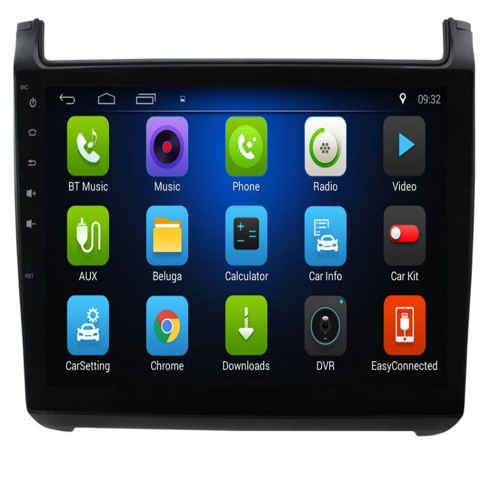10," Android автомобильный DVD мультимедийный плеер gps для vw polo 2011 2012 2013 аудио автомобильный Радио Стерео Навигатор bluetooth