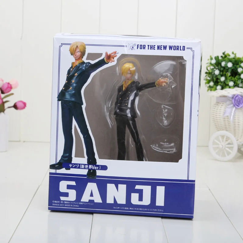 

16cm New World the Sanji Two Years Later One Piece Action Figures PVC Tos Doll Model