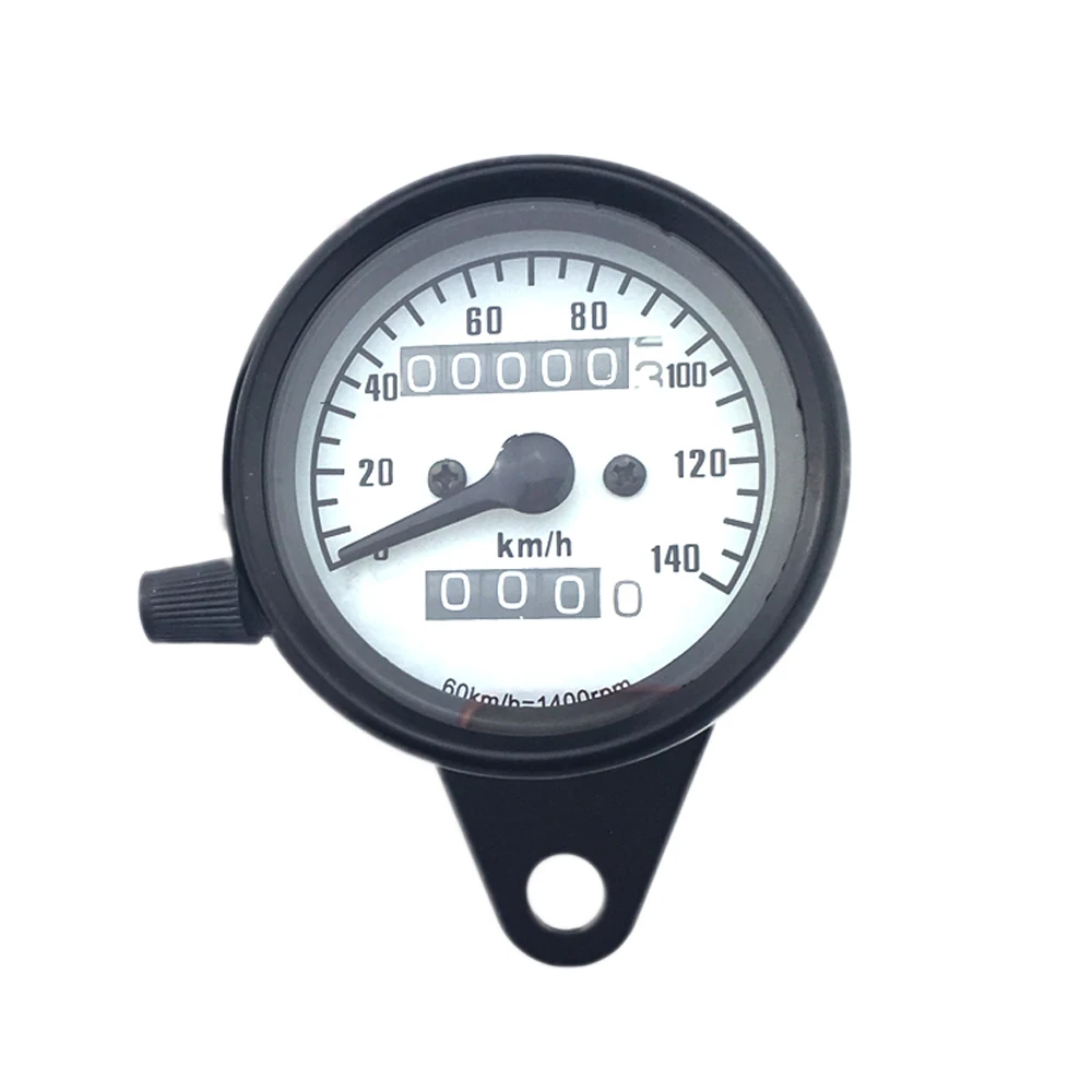 

Black On White Background Universal Tachometer Motorcycle Meter LCD Digital Iron Plating Gauge Speedometer Odometer