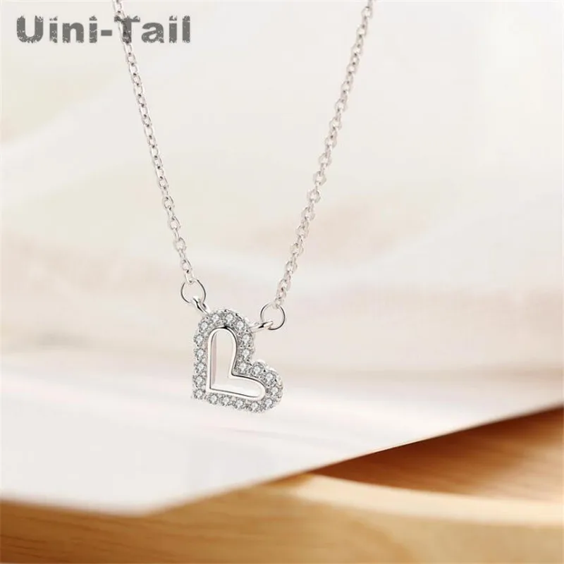 Ожерелье Uini Tail из серебра 925 пробы с подвеской в форме дикого сердца|Ожерелья| |