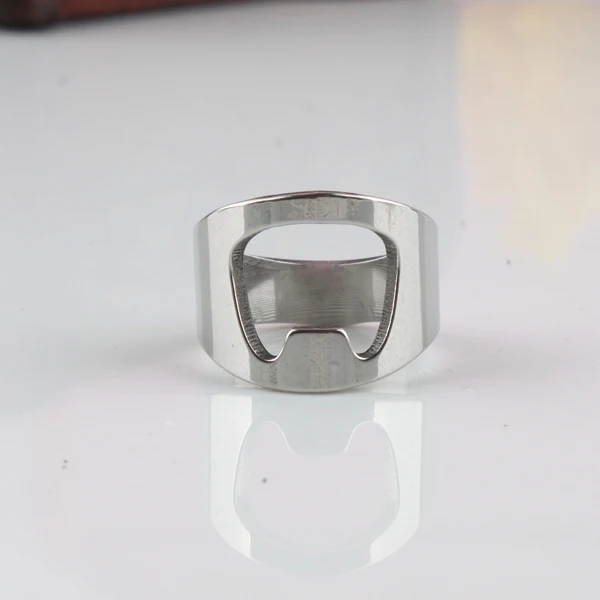 Beer bottle opener rings 316L Stainless Steel finger ring men women jewelry wholesale | Украшения и аксессуары
