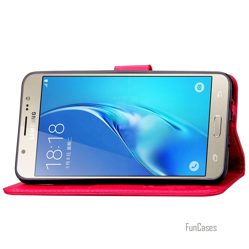 Кожаный чехол для samsung J7 2016 Роскошный Ретро кошелек с откидной крышкой и