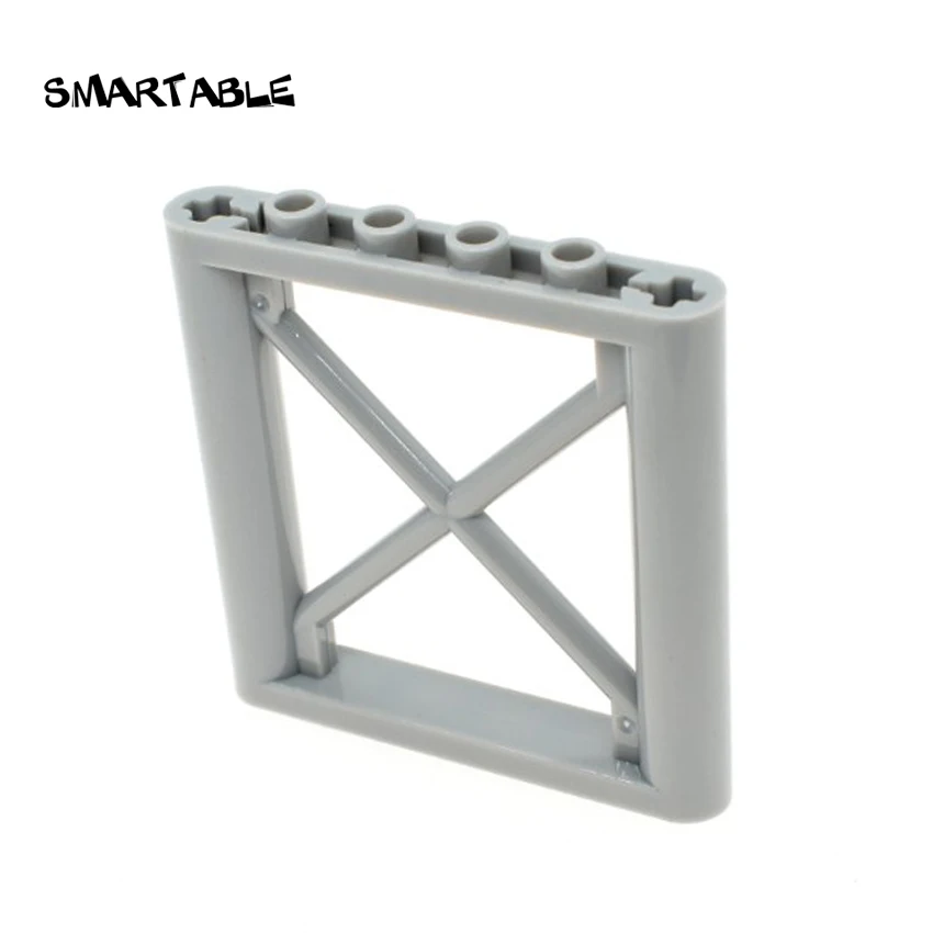 Smartable мс забор 1x6x5 детали рамы строительные блоки игрушки для детей творческие