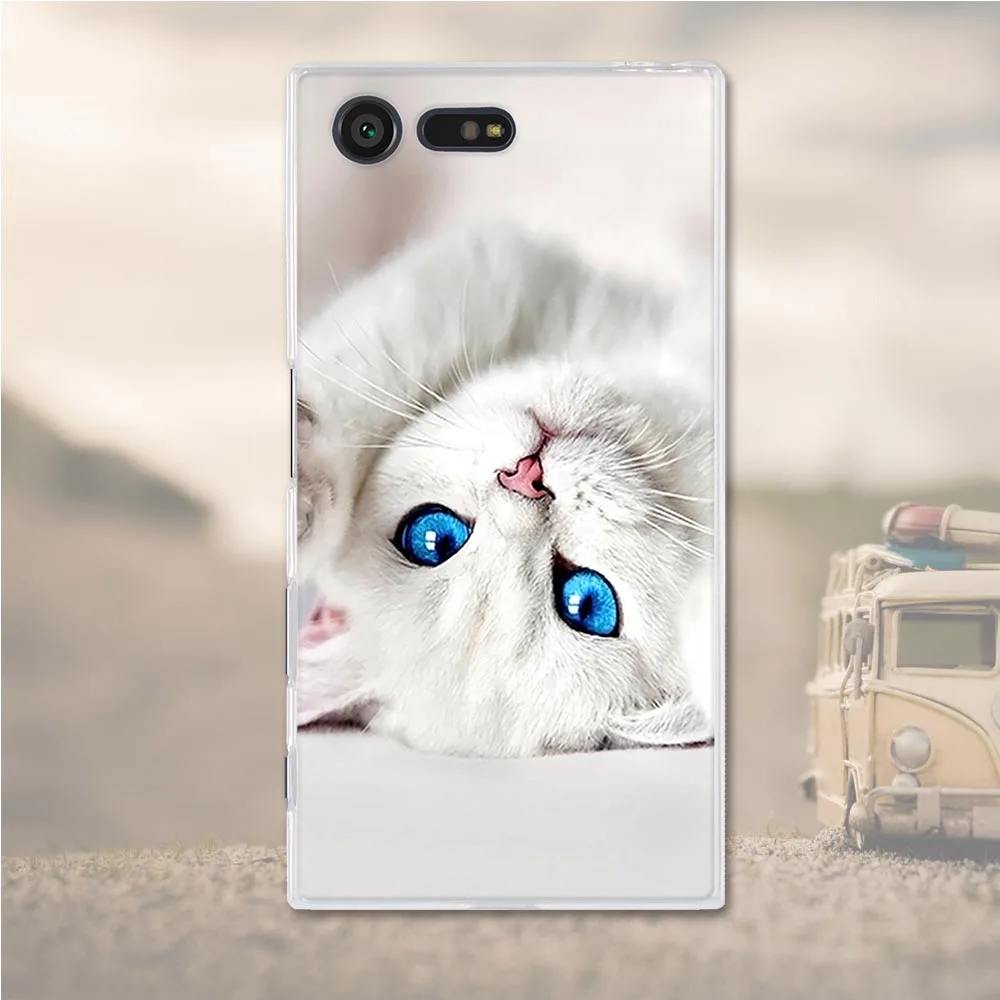 Силиконовый чехол для Sony Xperia X Compact чехлы Mini мягкий из ТПУ телефона f5321 PS30|phone