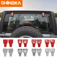 shineka styling mouldings car rear door window hinge cover decoration stickers for jeep wrangler jl 2018 accessories styling