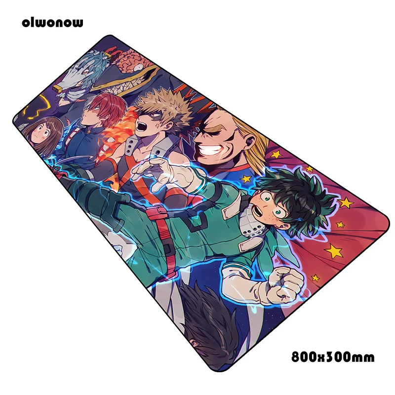 Коврик для мыши my hero Academy 800x300x2 мм красивый коврик для компьютерной мыши игровые аксессуары Domineering игровые коврики и чехлы для геймеров - Цвет: Size 800x300x2mm