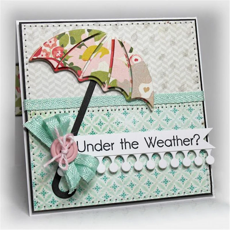 Naifumodo Sun Umbrella металлические режущие штампы для DIY скрапбукинга обувь фотоальбом