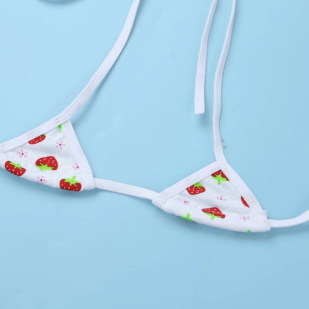 Женское нижнее белье iiniim милое с клубничным рисунком боди мини микро бикини